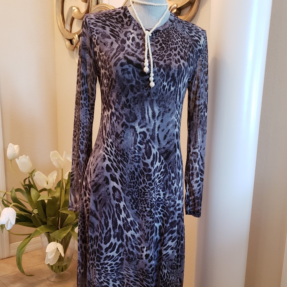 Elie Mc Carthy - Animal print dress and necklace